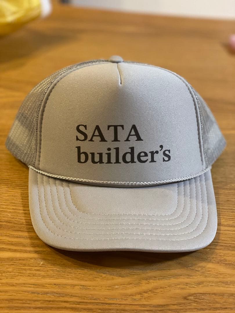 佐田ビルダーズ　グレー メッシュ　キャップ　バットボーイズ