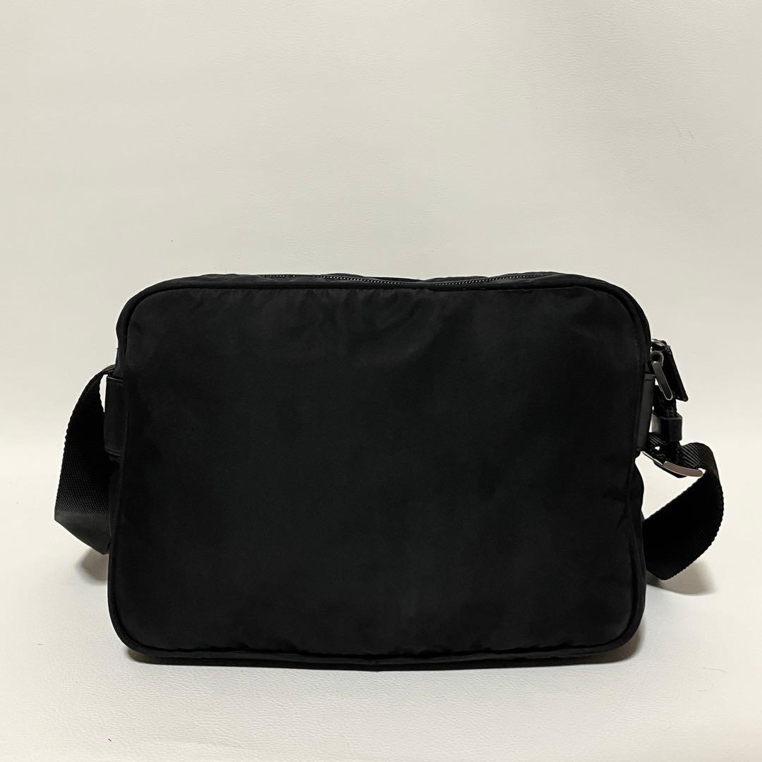 【良品】PRADA プラダ　カメラバッグ　ショルダー　ナイロン　ブラック　斜め掛