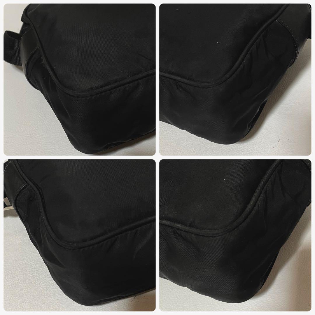 【良品】PRADA プラダ　カメラバッグ　ショルダー　ナイロン　ブラック　斜め掛