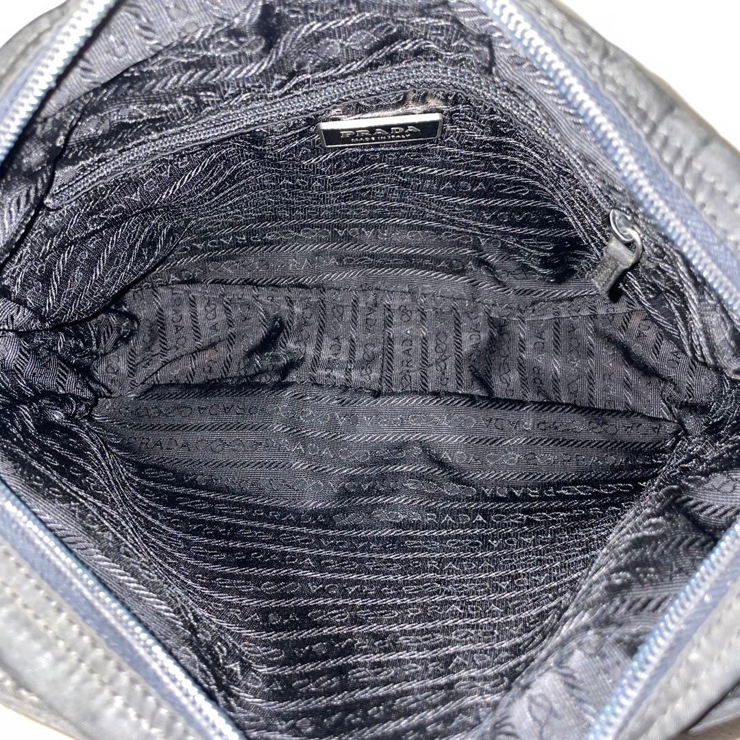 【良品】PRADA プラダ　カメラバッグ　ショルダー　ナイロン　ブラック　斜め掛