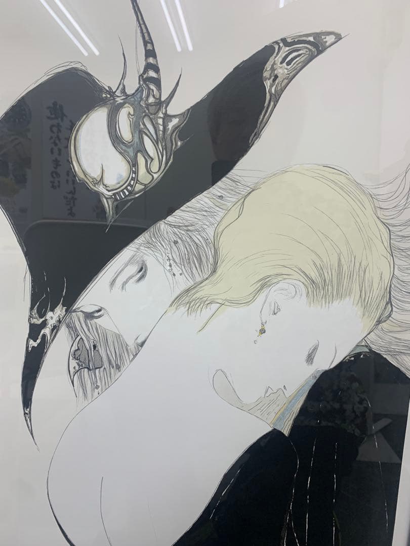 天野喜孝　 作品保証書有　版画　ノクターン　リトグラフ　120✖️85特大サイズ