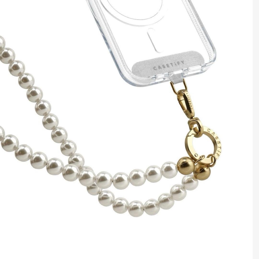 ケースティファイ　新品　パール　クロス　ボディ ストラップ