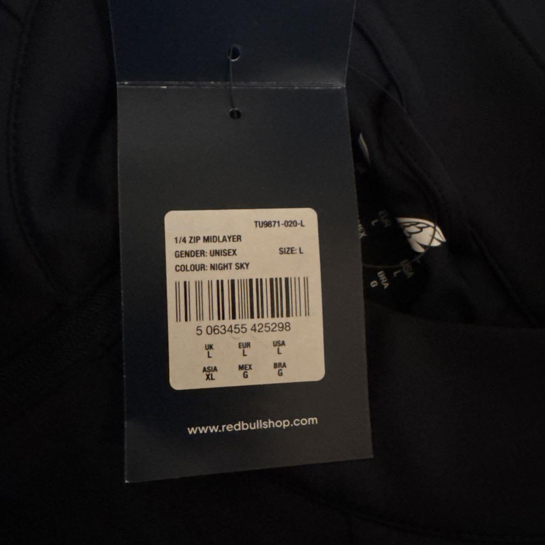 レッドブルレーシング チーム 1/4ジップ ミッドレイヤー ユーロL アジアXL