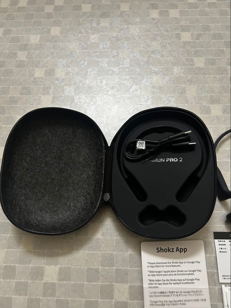 SHOKZ OPENRUN PRO 2 骨伝導イヤホン 美品 保証書付き