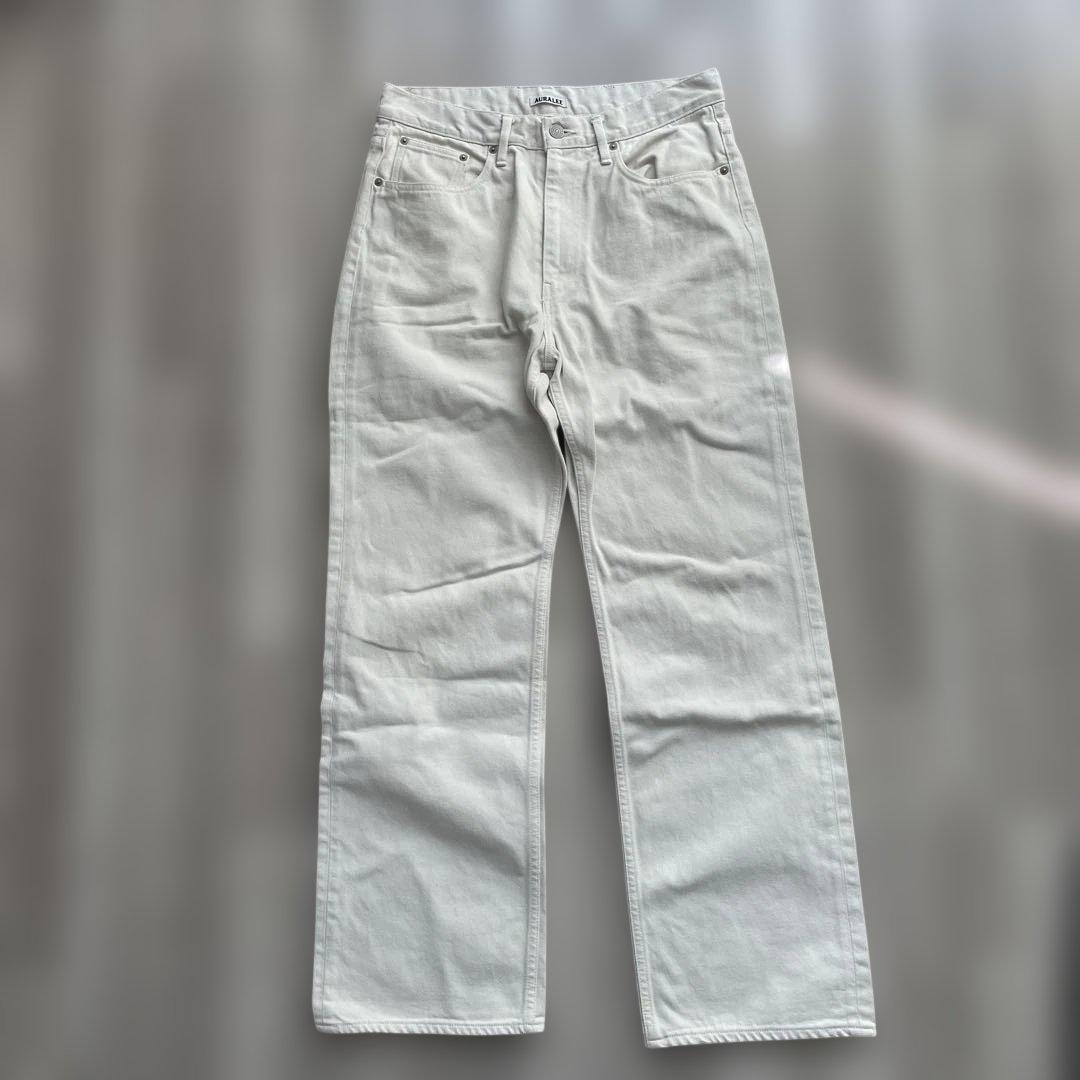 AURALEE オフホワイト5Pデニム