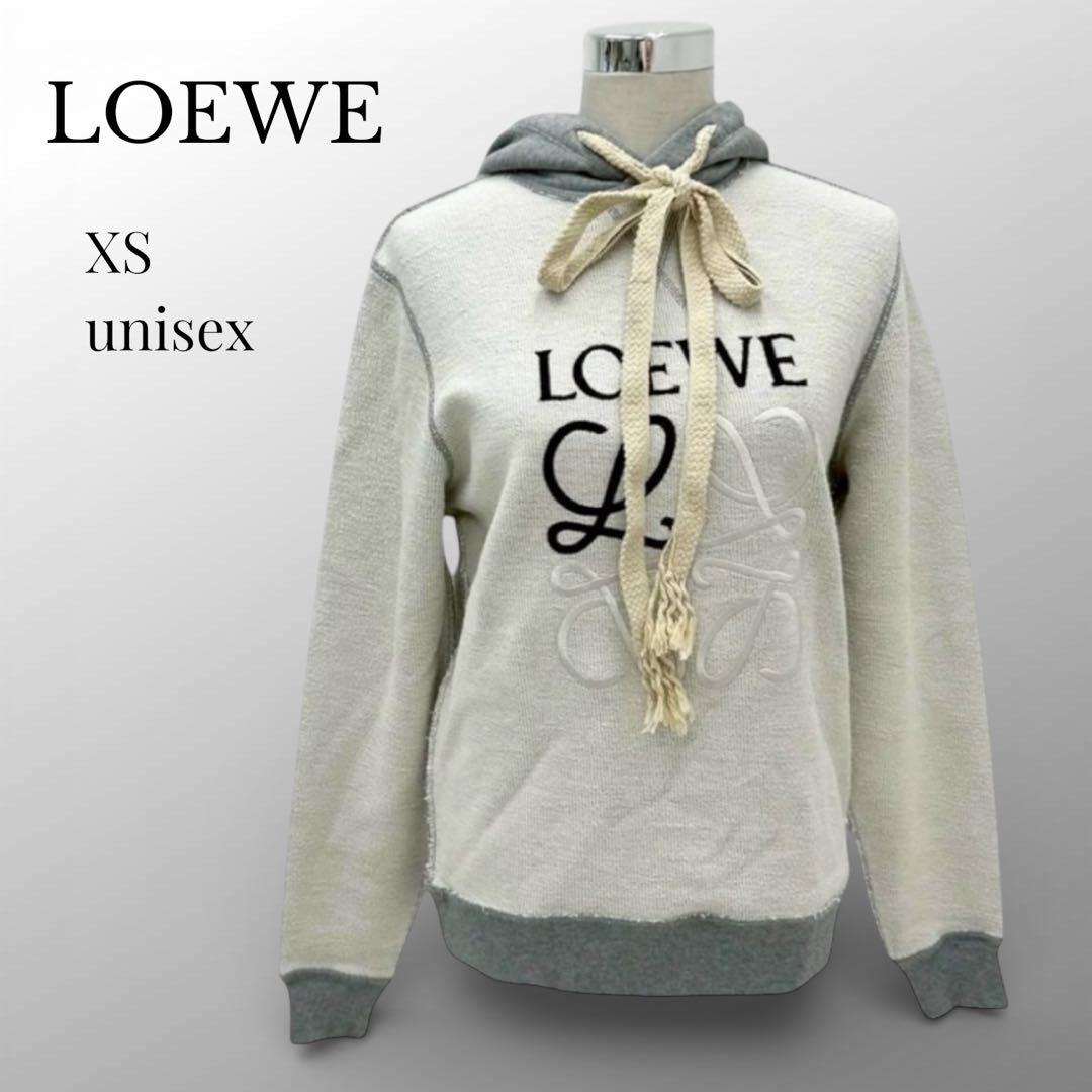 美品LOEWE ロエベ インサイドアウトデザイン パーカー XSアナグラム刺繍