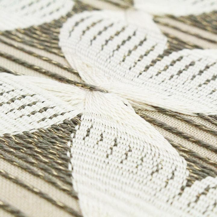 希少色　西陣織の名門【ひなや工房】　ニュアンスカラーの【手組み紐】　新品の袋帯