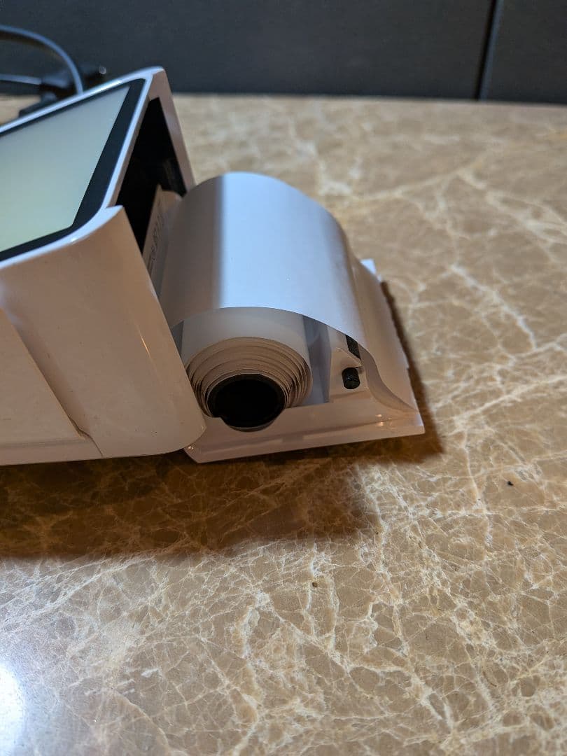 スクエアターミナル ホワイト 充電器付き 【レシート5個付】