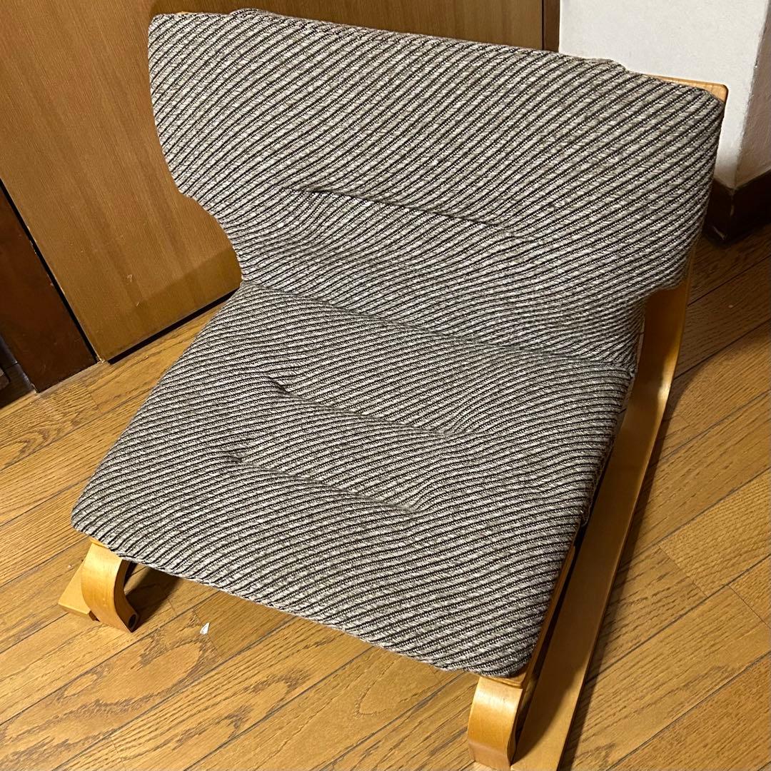 クッション付き座椅子　通販生活　中古品　新日本木工