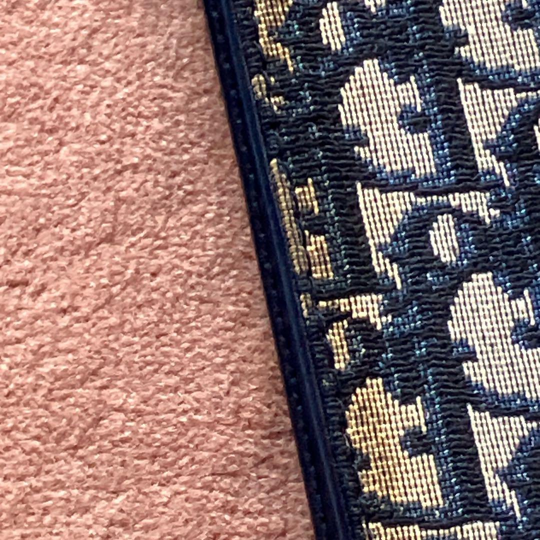 ディオール 折りたたみ傘 トロッター オブリーク コンパクト ネイビー