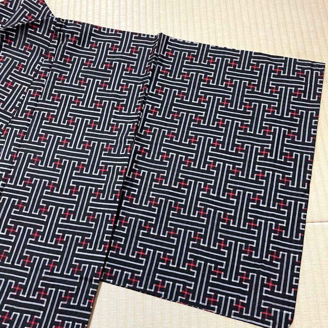 秋名バラ 本場奄美大島紬 赤 4玉 手織り 泥染