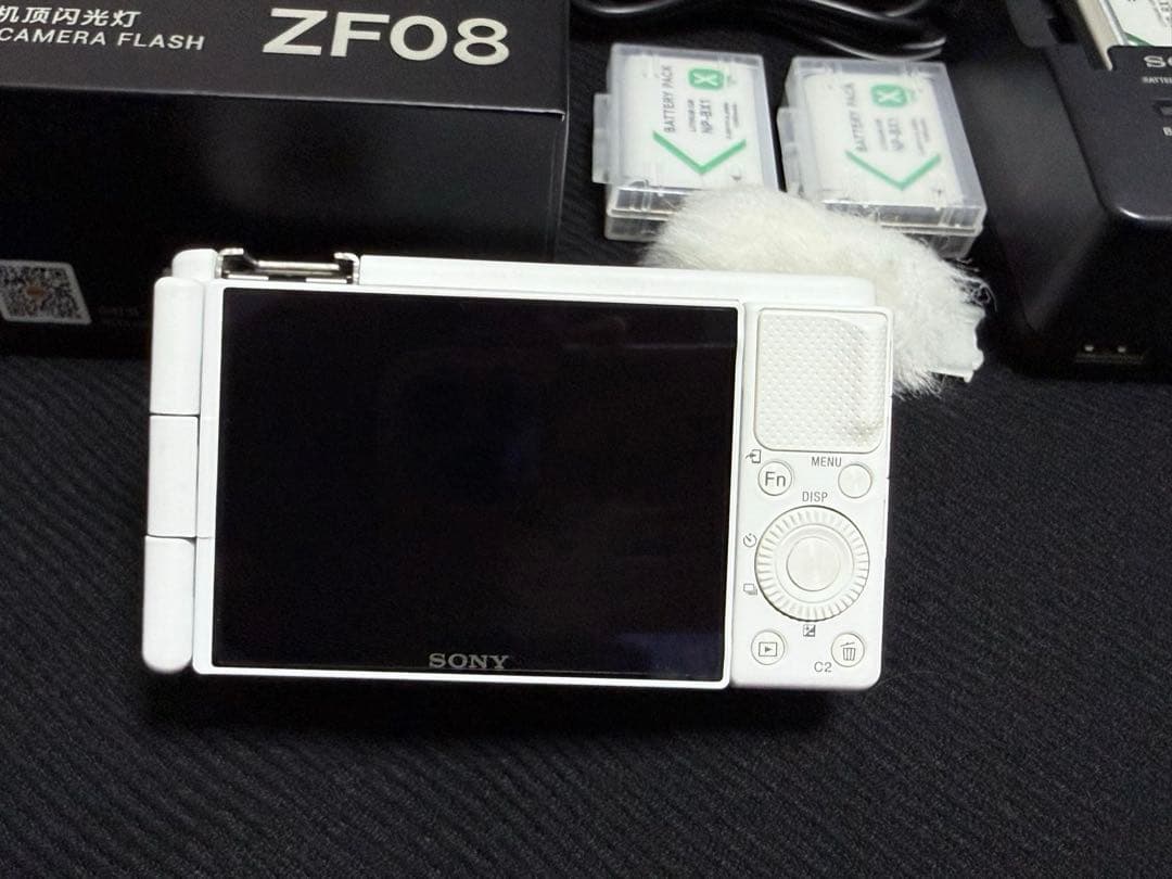 美品SONY ZV-1 ZENIKO ZF08 ミニカメラフラッシュ