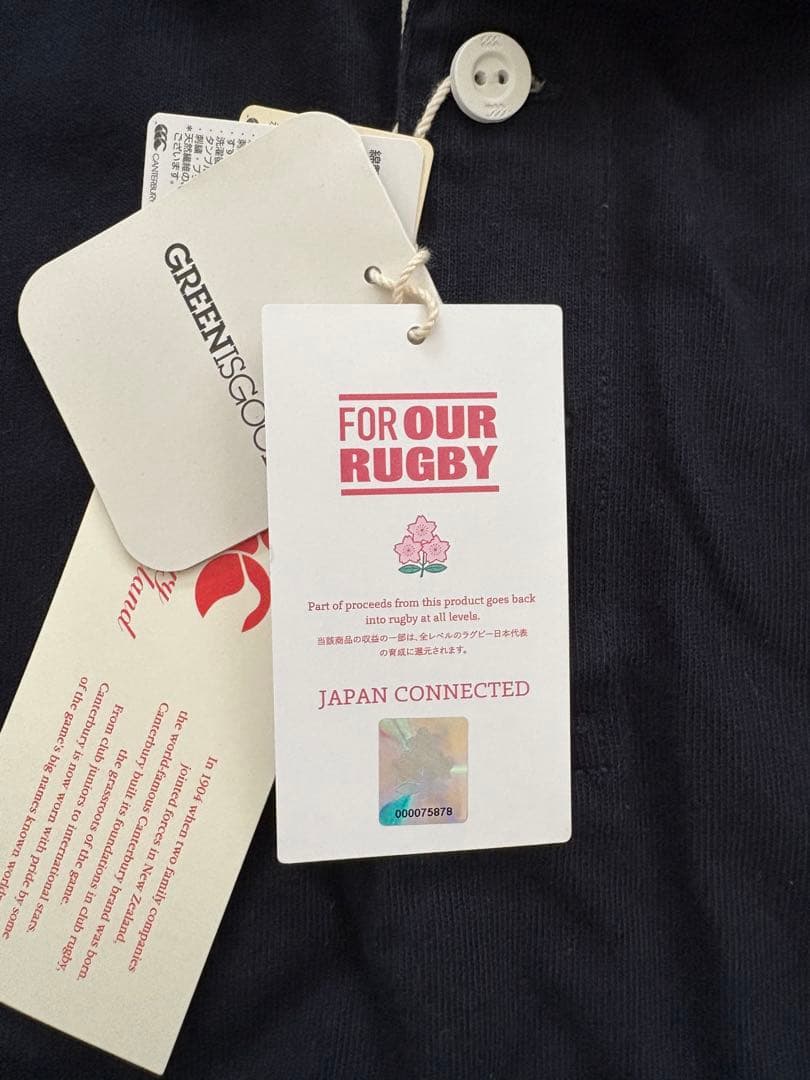 ラグビージャージ　ジャパンクラシックコレクション　Sサイズ　ネイビー