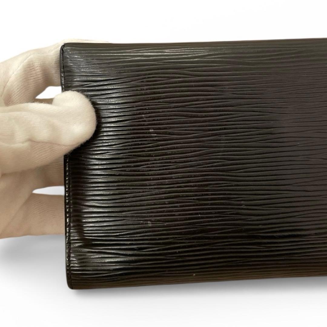 【美品・箱付き】ルイヴィトン エピ ポルト トレゾール インターナショナル 黒