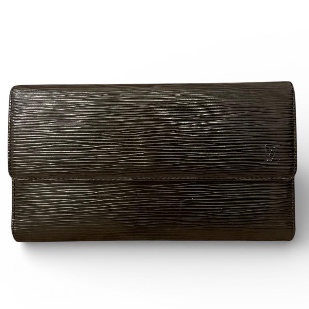 【美品・箱付き】ルイヴィトン エピ ポルト トレゾール インターナショナル 黒