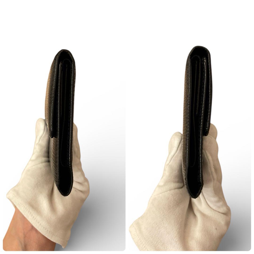 【美品・箱付き】ルイヴィトン エピ ポルト トレゾール インターナショナル 黒