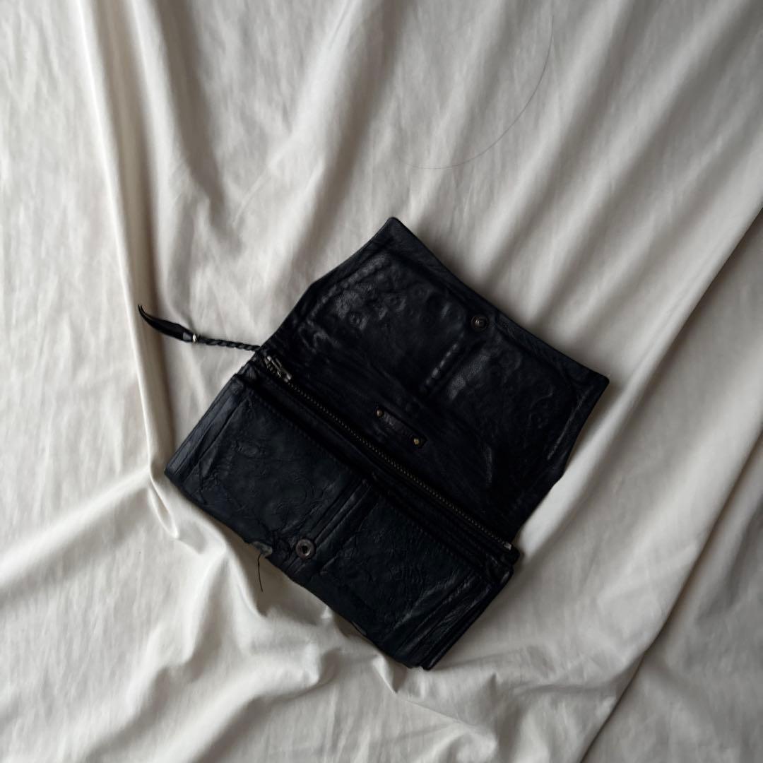 財布・ケース・小物入れ Kmrii aging damage studs wallet