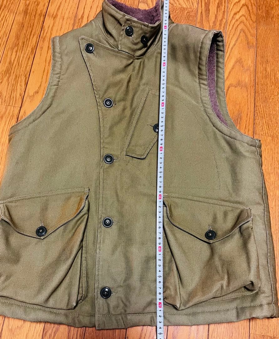 送料込み☆ミリタリーベスト☆サイズ40(Ｌ)☆ネイビーデパートメント☆冬用ベスト