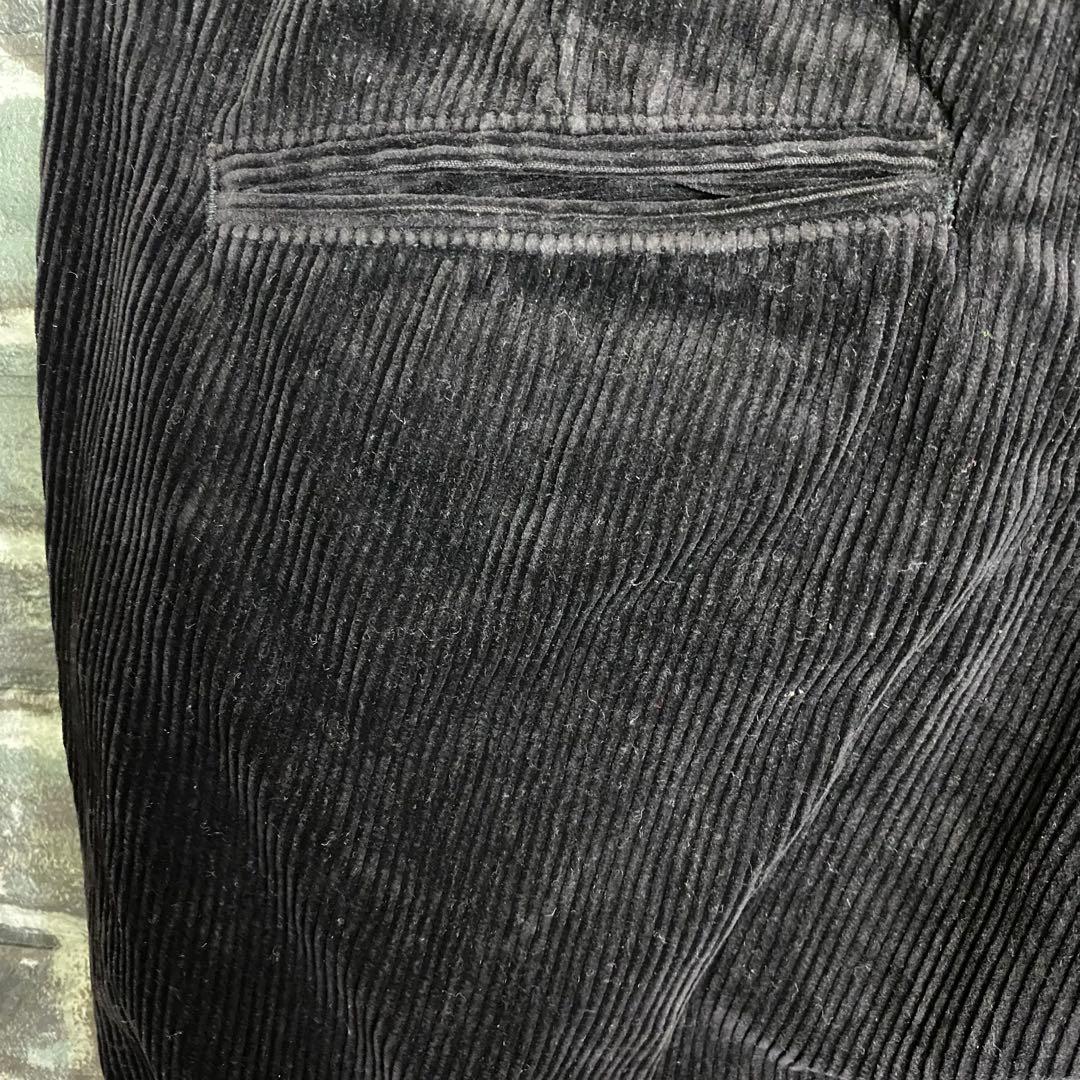 ラルフローレンラグビー 太畝コーデュロイパンツ ブラック 黒 36×32 hr9