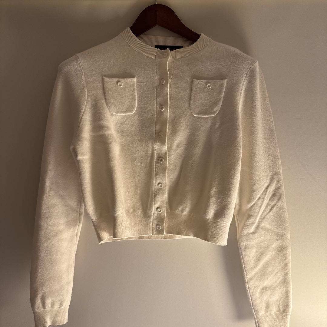 Caban ホワイト カーディガン