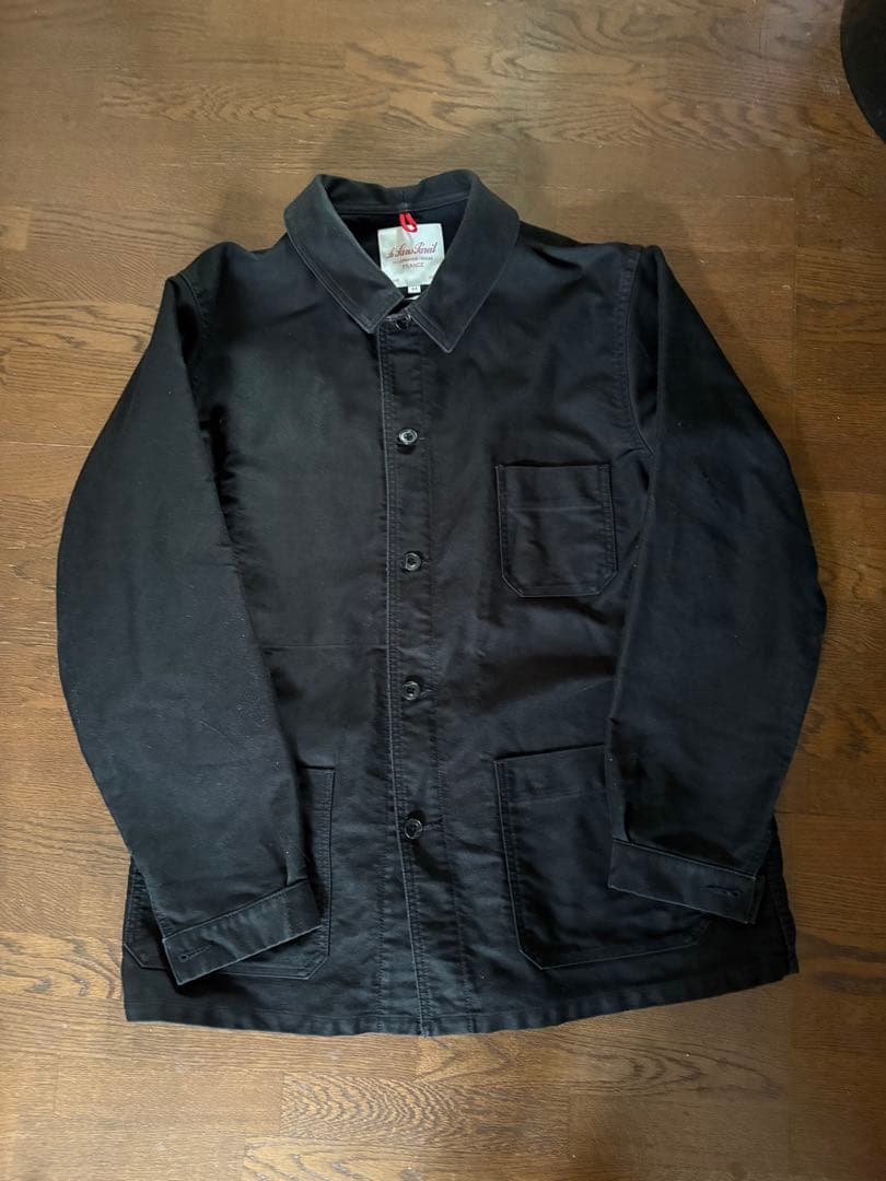 ANK別注×Le Sans Pareil　モールスキンJKT　ブラック