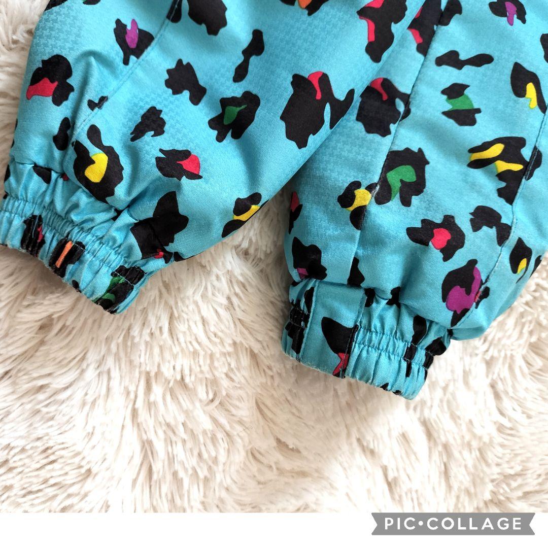 美品★Phenix スキーウェア 130 女の子♡カモフラブルー×ブラック 上下