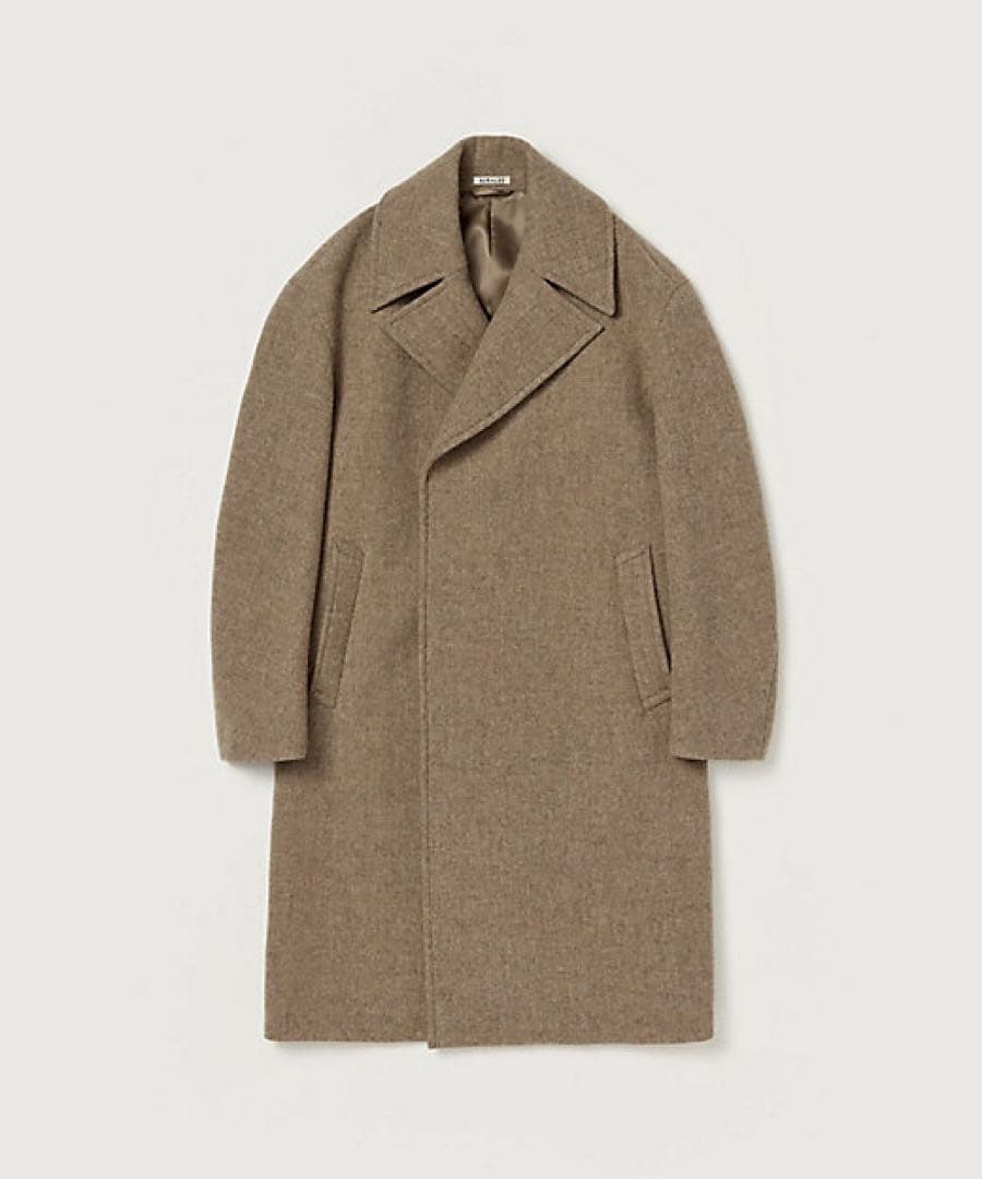 AURALEE 24AW ウールメルトンロングコート サイズ0（小柄な方向け）