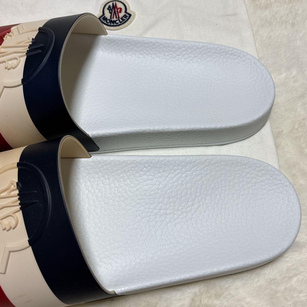 【美品】MONCLER サンダル トリコロールカラー