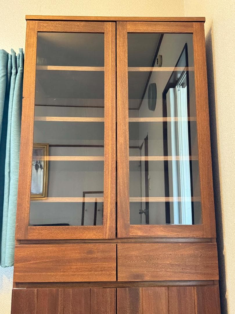 unico ストラーダ（木枠）食器棚／カップボード　※前面無垢材