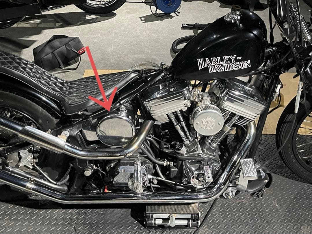 ラウンドオイルタンク　バレルタンク　ハーレー　ソフテイル　ショベル　チョッパー