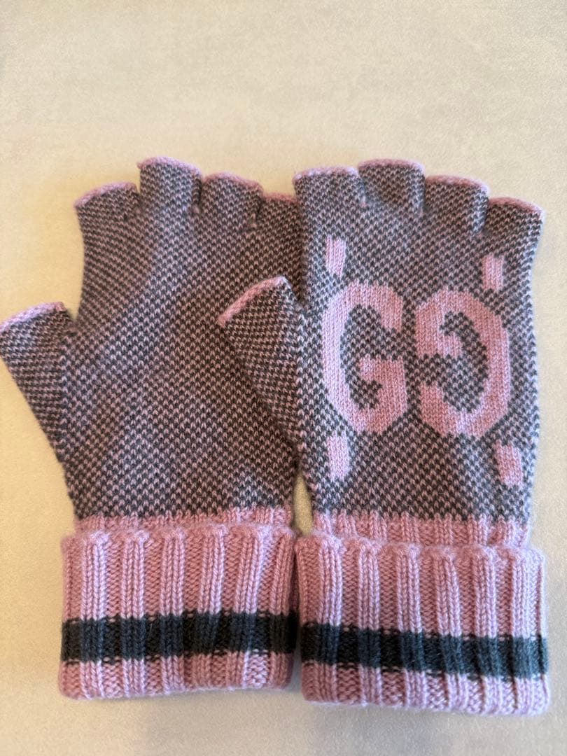 nw9971　GUCCI 手袋　ピンク　美品