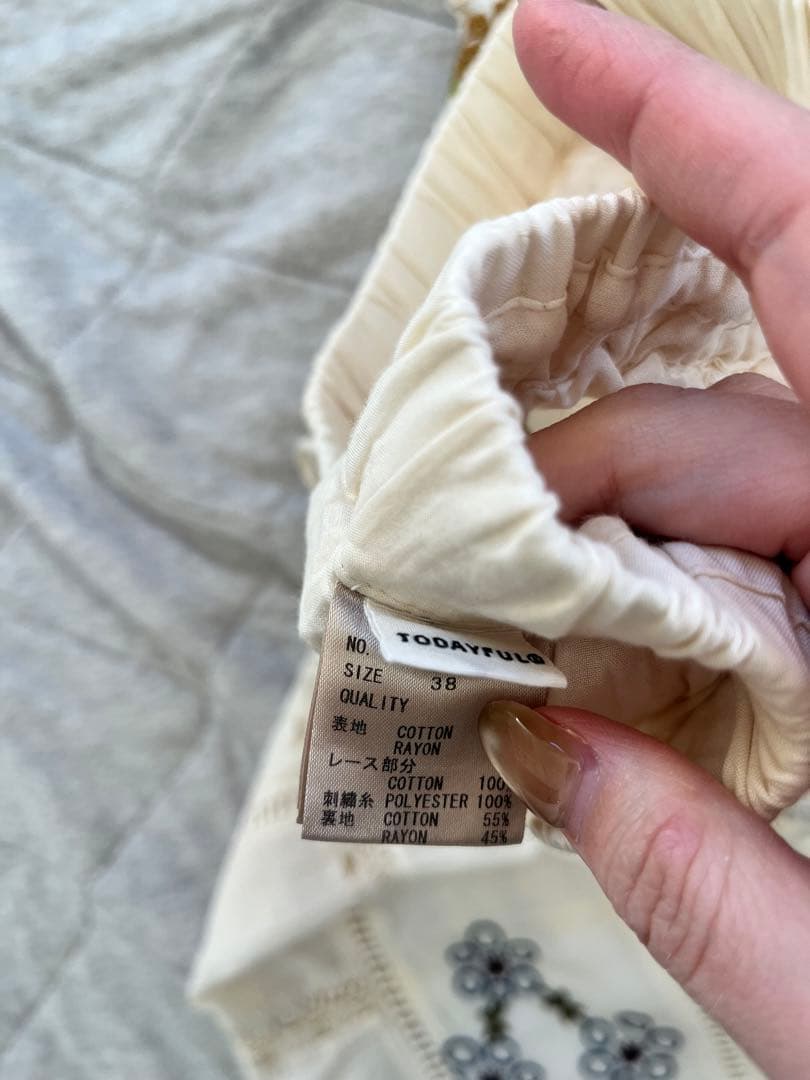 パンツ TODAYFUL Embroidery Patchwork Trousers