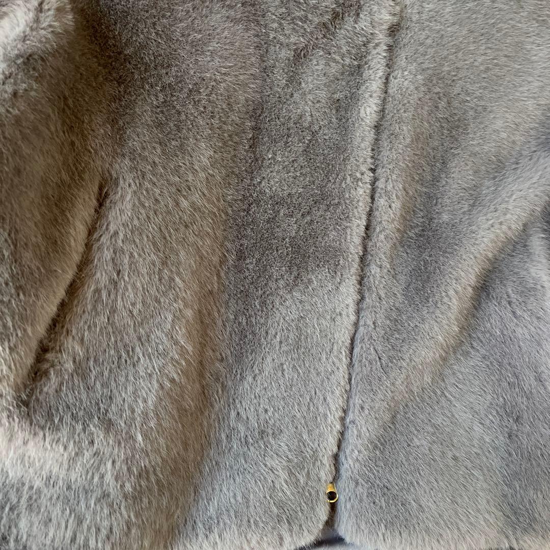 SUGARROSEミンクライクレッキス風ファー袖カットデザインジャケット