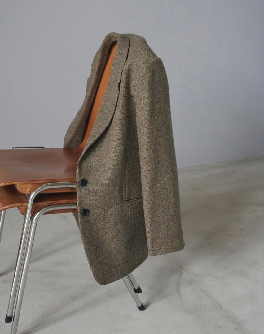 N　Anuke Herringbone Wool Jacket ベージュ