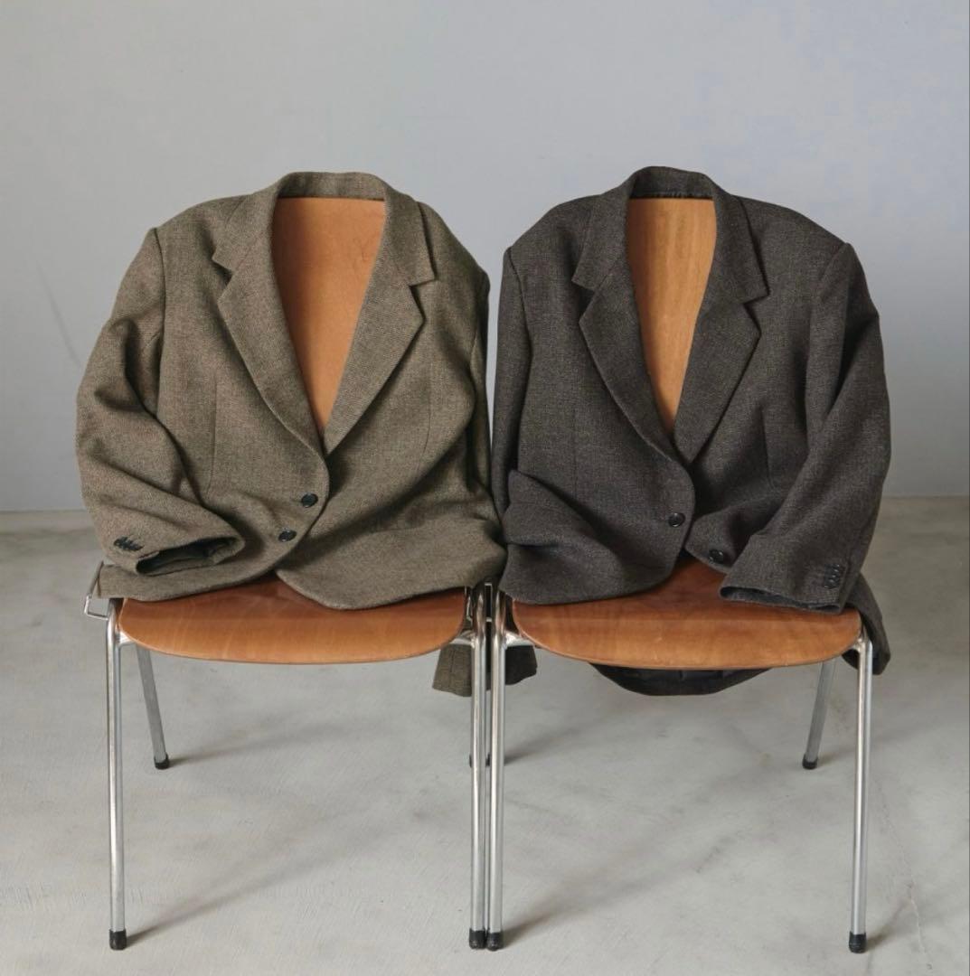 N　Anuke Herringbone Wool Jacket ベージュ