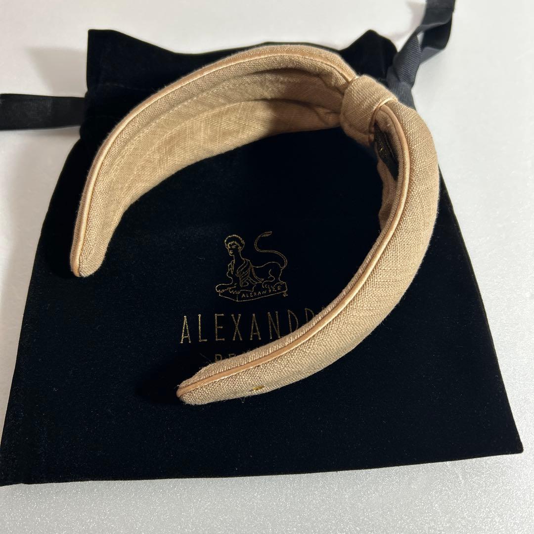 ALEXANDRE DE PARIS カチューシャ ヘアバンド ベージュ