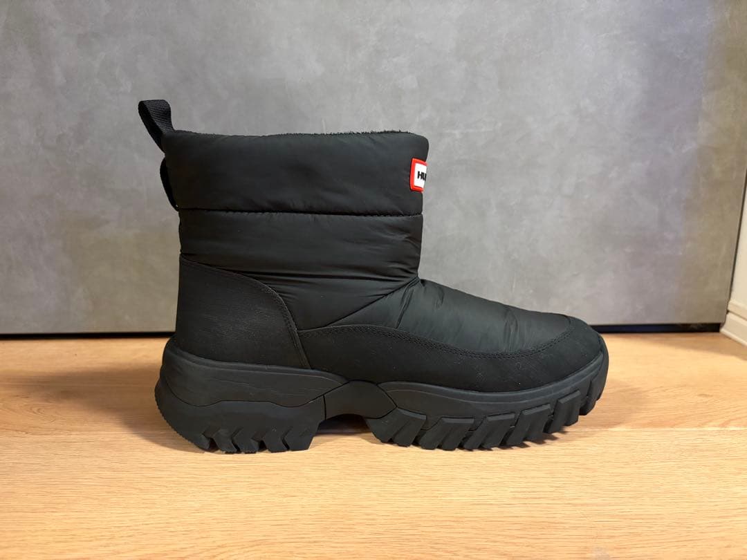 美品　HUNTER ブラック スノーブーツ