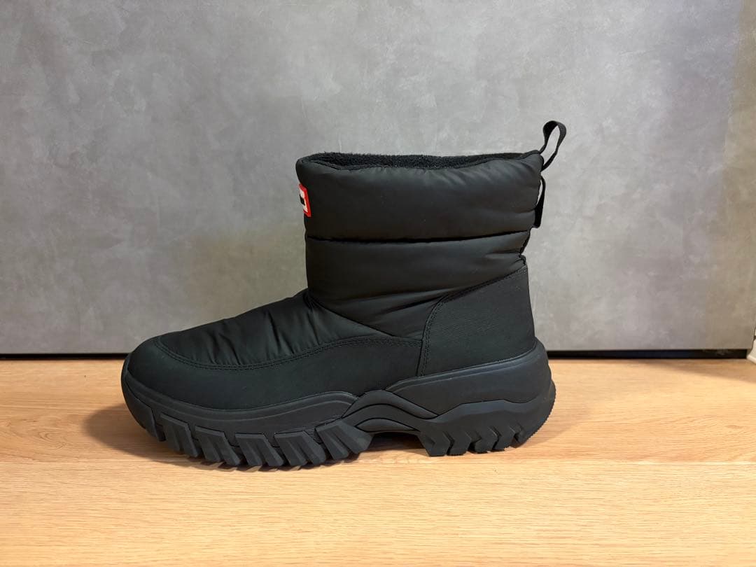 美品　HUNTER ブラック スノーブーツ