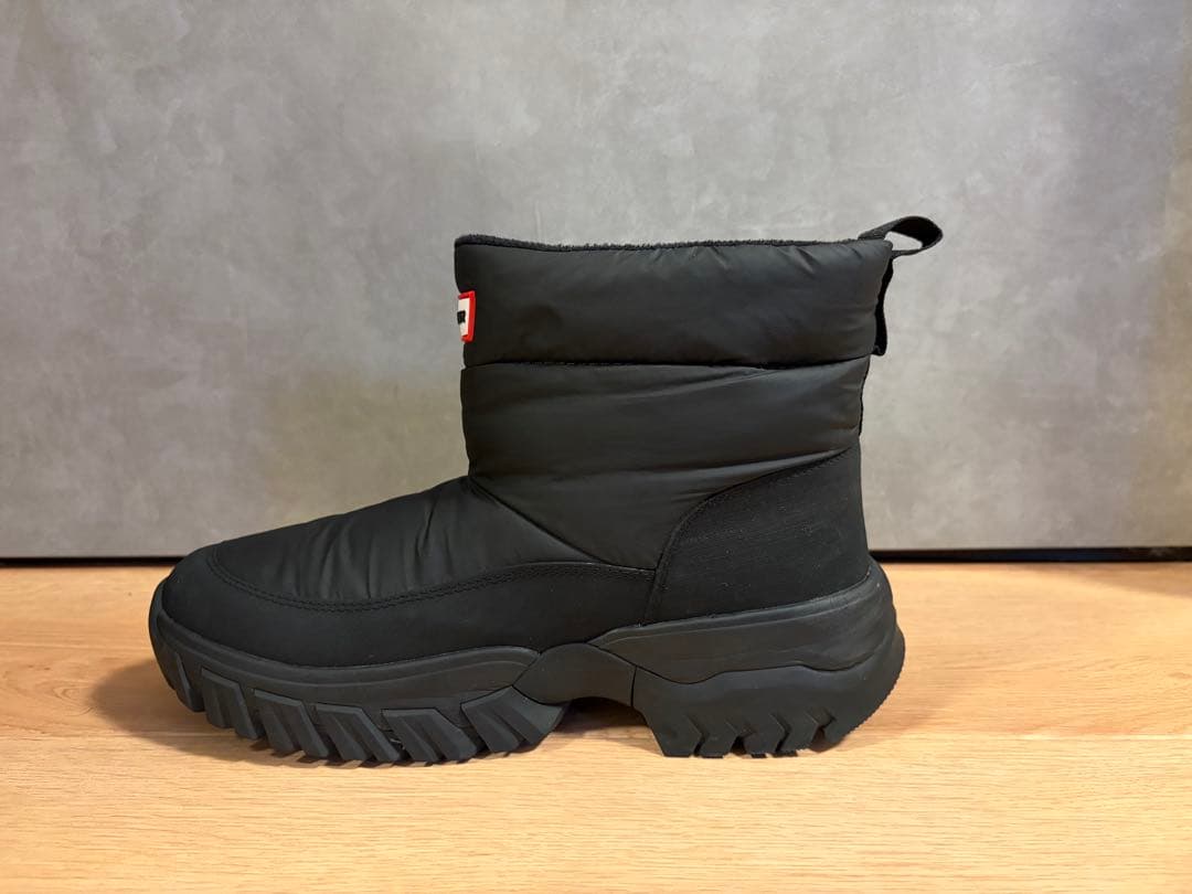 美品　HUNTER ブラック スノーブーツ