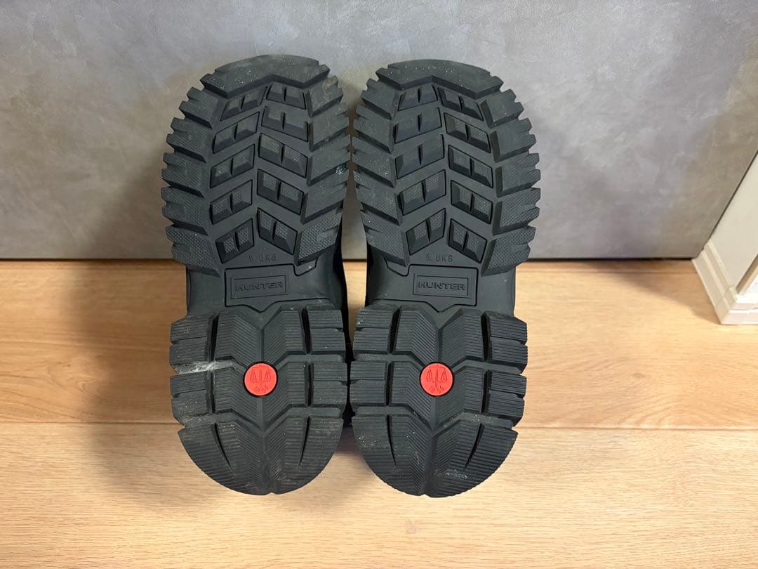 美品　HUNTER ブラック スノーブーツ