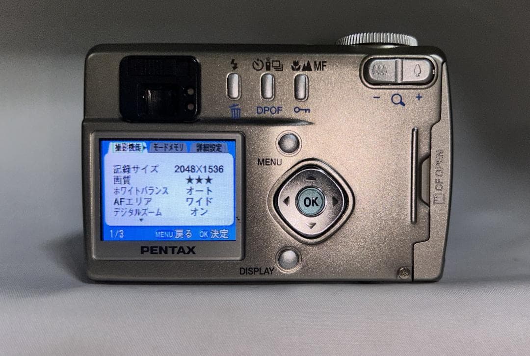 【極上美品】PENTAX Optio 330 動作確認済 付属品新品