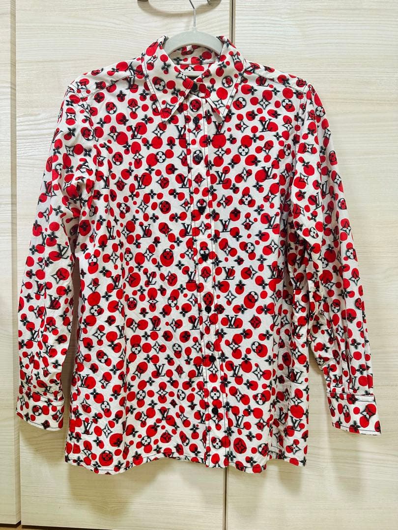 Louis Vuitton yk 赤い長袖シャツ 36