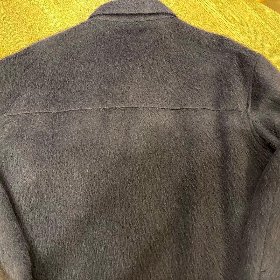 Scye アルパカシャギー シャツジャケット ダークネイビー サイズ40
