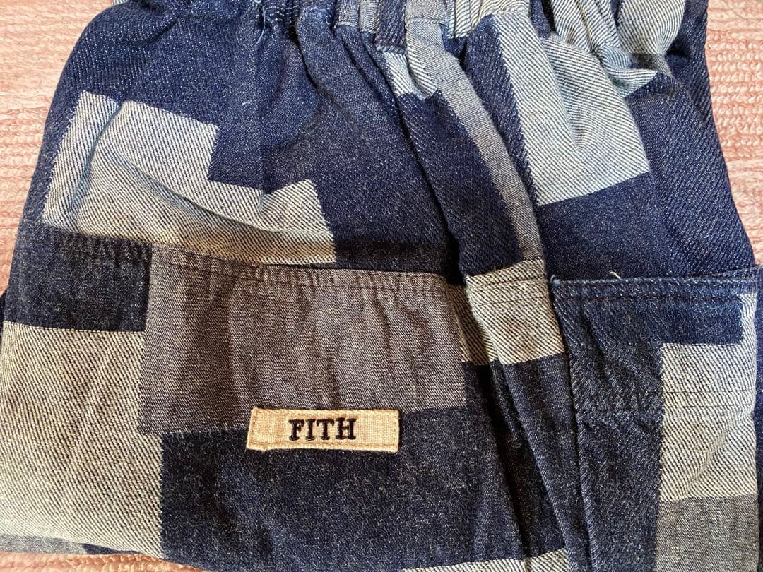 FITH パッチワークデニム サイドポケット 160 02 新品