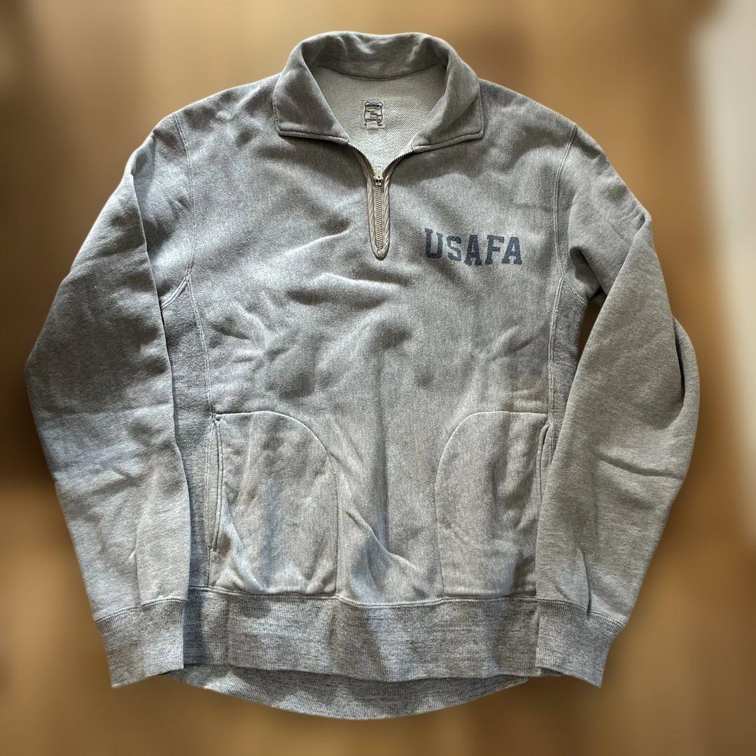 L*x様 廃盤品　PHERROW'S USAFA ロゴ入り グレー ジップアップ