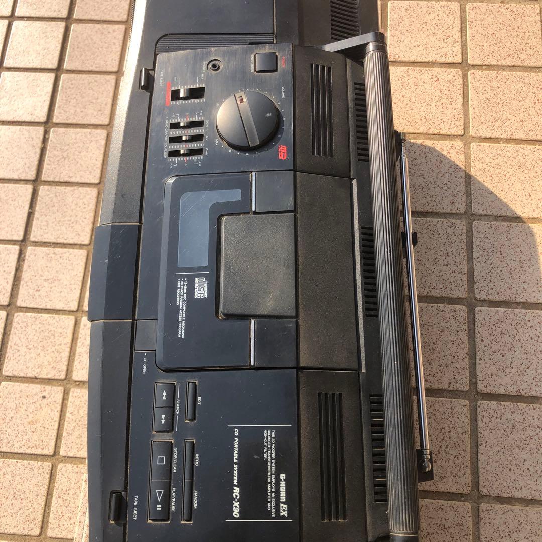 最上位機種　Victor ビクター RC-X90 G-HORN CDラジカセ