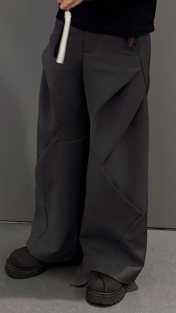 BAOVICTO 23SS 変形ワイドパンツ　グレー　size:1