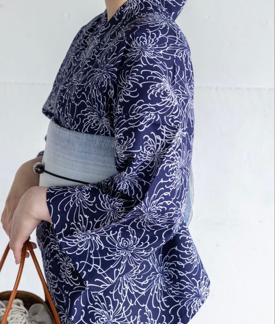 美品【二橋染工場】捺染こだわり浴衣2点セット