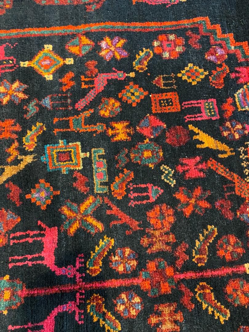 t*☆様 ペルシャ絨毯 ケルマン 186x124cm ヴィンテージ ラグ 手織り