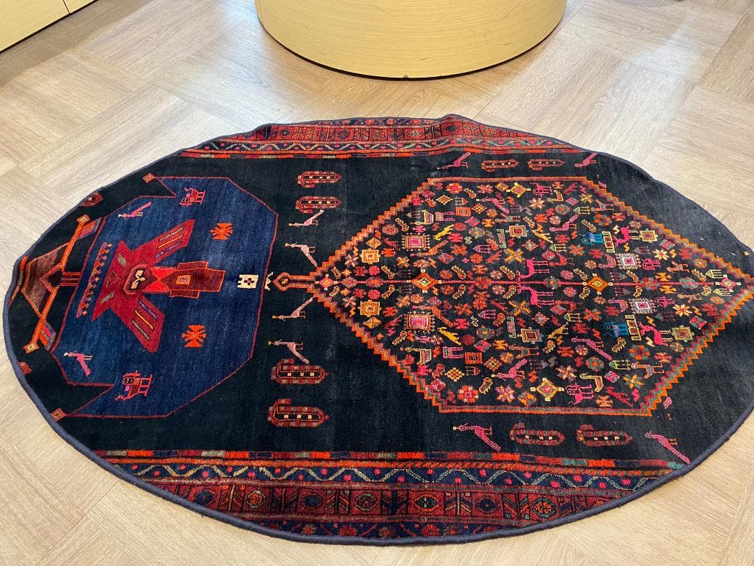 t*☆様 ペルシャ絨毯 ケルマン 186x124cm ヴィンテージ ラグ 手織り